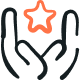 and holding star, representing deep HubSpot expertise